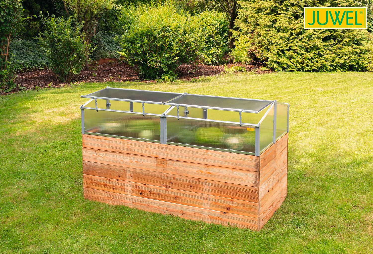 Hochbeet Thermohaus Juwel L 200 x B 100 x H 30/40 cm